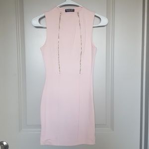 Double Zipper Pink Dress